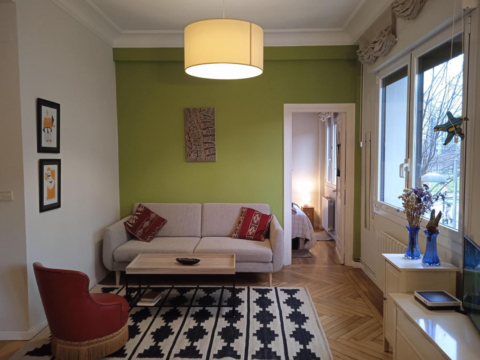 Apartamento Guggenheim Centrico Y Confortable Bilbao Bagian luar foto